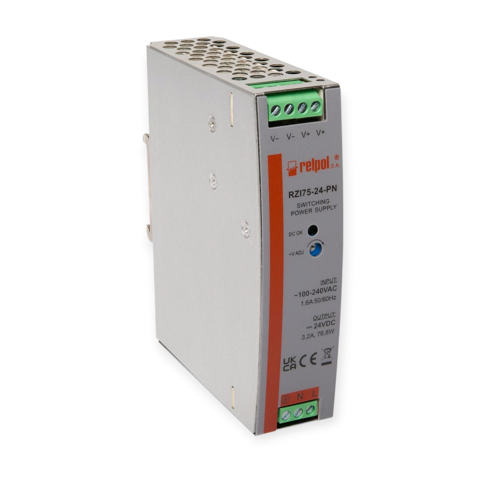 FUENTE DE ALIMENTACION RELPOL 100-240VAC 24VDC 3,2A RZI75-24-PN