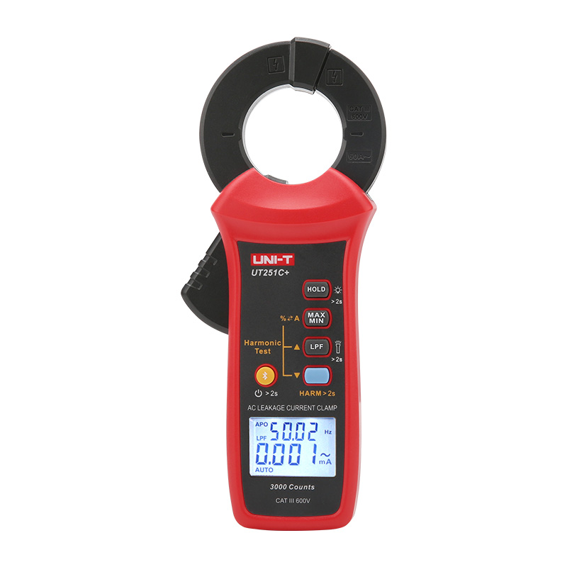 PINZA UNI-T MEDIDOR D/CORRIENTE FUGA UT251C+ MAX. 60AMP